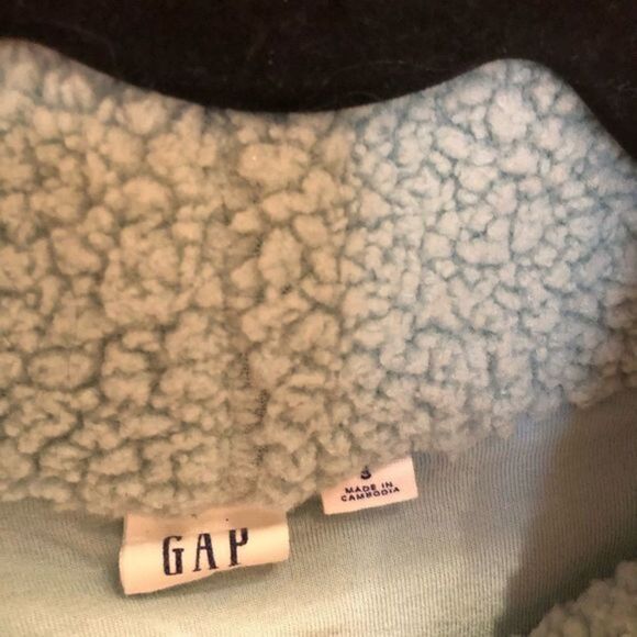 Gap Sherpa Mock Neck Pull Over Size Small - Picture 12 of 15